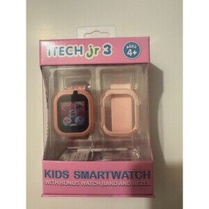 iTECH Jr 3 kids Smartwatch Touchscreen Games Camera Alarm+Extra Band Pink Age 4+